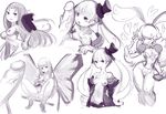  4girls aerie_(bravely_default) animal_ears bad_id bad_pixiv_id bottomless bravely_default:_flying_fairy bravely_default:_praying_brage bravely_default_(series) bravely_second:_end_layer breasts bunny_ears collage fairy_wings hat hetero large_penis lilia_de_rosso_noblesse_oblige magnolia_arch mini_hat mini_top_hat minigirl monochrome multiple_girls nipples penis purin_a_la_mode pussy sho-n-d size_difference skirt skirt_lift small_breasts spread_legs spreader_bar top_hat wings 