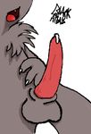  anthro balls blackatlus canine cum erection male mammal open_mouth penis plain_background solo transparent_background 