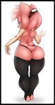  back_turned big_butt breasts butt collaboration female hairband hedgehog legwear mammal sega solo sonic_(series) sonicboom53 standing stockings thick_thighs thigh_highs thong topless wide_hips yuurikin 