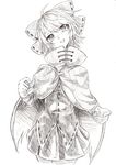  bow cape hair_bow highres monochrome nukekubi pcs_shousa sekibanki severed_head solo touhou 