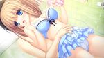  bath blonde_hair blue_eyes bra game_cg kawasumi_yurika long_hair magicalic_sky_high mikagami_mamizu panties skirt underwear whirlpool 