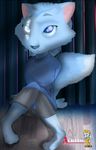  anthro blue_fur canine female fox fur mammal original_character solo 