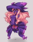  blush breasts clitoris fusion gen_4_pokemon haruhisky hat long_hair louise_francoise_le_blanc_de_la_valliere mismagius monster_girl navel nipples no_hands no_legs pink_eyes pink_hair pokemon pokemon_(creature) purple_skin pussy pussy_juice small_breasts solo spread_pussy tears tongue tongue_out torogao uncensored witch_hat zero_no_tsukaima 
