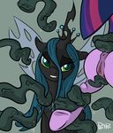  anus changeling clitoris duo equine female friendship_is_magic hi_res horn horse mammal my_little_pony pony ponypron pussy queen_chrysalis_(mlp) sex tentacles twilight_sparkle_(mlp) wings 