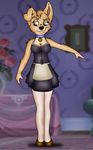  anthro anthrofied canine collar dog female folwilliar lady_and_the_tramp maid maid_uniform mammal shoes 