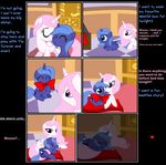  blue_eyes blue_fur blue_hair bow comic crown cub cutie_mark english_text equine eyes_closed female feral friendship_is_magic fur hair happy hat horn horse inside lying mammal my_little_pony nuzzle open_mouth pillow pink_hair pony princess_celestia_(mlp) princess_luna_(mlp) pyruvate sibling sisters sleeping smile text white_fur winged_unicorn wings young 