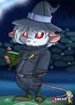  albinoart female hat lake looking_at_viewer mammal mice mouse original_character rodent star water 