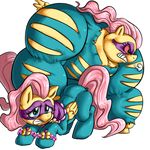  clothing equine female fluttershy_(mlp) friendship_is_magic horse mammal mask muscles muscular_female my_little_pony pegasus pony power_ponies_(mlp) saddle_rager_(mlp) saddle_ranger_(mlp) wings 
