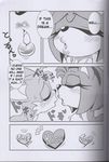  amy_rose anthro canine comic english_text female fox hedgehog kissing male mammal michiyoshi miles_prower monochrome sega sonic_(series) text 