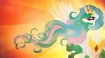  2014 crown equine female friendship_is_magic gold hair horn horse mammal multi-colored_hair my_little_pony necklace pony princess_celestia_(mlp) purple_eyes rariedash solo sparkles wallpaper widescreen winged_unicorn wings 