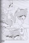  amy_rose anthro big_breasts breasts canine comic doggystyle english_text erect_nipples female fox from_behind hedgehog male mammal michiyoshi miles_prower monochrome nipples penetration sega sex sonic_(series) straight text 