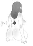  1girl ass breasts chem_no.9 highres huge_ass solo 