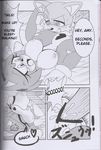  anthro areola big_breasts breasts canine comic english_text erect_nipples erection female fox hedgehog kissing male mammal michiyoshi miles_prower monochrome nipples penetration penis pussy sega sex sonic_(series) straight text vaginal vaginal_penetration 