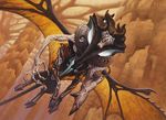  fangs magic_the_gathering mark_zug phyrexian sphinx wings 