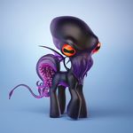 cgi chthulu cthulhu cthulhu_mythos cute equine gradient h.p._lovecraft horse hybrid mammal mashup my_little_pony pony solo tentacles what 