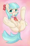  anus blue_eyes coco_pommel_(mlp) equine female feral flower friendship_is_magic fur hair horse mammal my_little_pony peeing pink_background plain_background pony presenting pussy solo spread_legs spreading urine watersports white_fur zokkili 