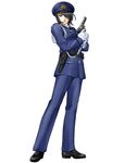  artist_request copyright_request gloves gun handgun police police_uniform revolver solo type43 uniform weapon 