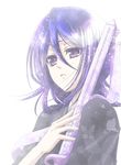 artist_request bleach kuchiki_rukia lowres purple_eyes purple_hair shikai sode_no_shirayuki_(shikai) solo sword weapon 