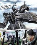  bad_id bad_pixiv_id cockpit damaged gm_(mobile_suit) gouf gundam gundam_side_story:_rise_from_the_ashes helmet male_focus master_pierce_rayer mecha naga_hana pilot pilot_suit shield solo spikes sword weapon yukkuri_shiteitte_ne 