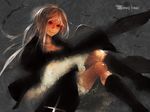  8981 bad_id bad_pixiv_id boots doll_joints dress feathers knee_boots long_hair rozen_maiden silver_hair solo suigintou wings 