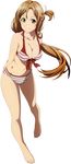  1girl asuna_(sao) asuna_(sword_art_online) barefoot feet highres long_image smile solo sword_art_online tall_image toes transparent_background 