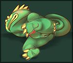  anthro anus barefoot blush butt cute embarrassed female kecleon lizard nintendo nyto pok&#233;mon presenting presenting_hindquarters presenting_pussy pussy reptile scalie shadow shy solo video_games 