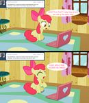  bow comic computer cutie_mark_crusaders_(mlp) equine female friendship_is_magic horse jananimations laptop mammal my_little_pony pony screaming tumblr young 