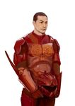  armor cheung_wei_tang chinese drivesuit helmet highres male_focus pacific_rim realistic science_fiction simple_background solo 