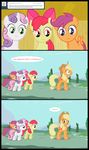  applejack_(mlp) bow comic computer cowboy_hat cutie_mark cutie_mark_crusaders_(mlp) equine female friendship_is_magic hat horn horse jananimations laptop mammal my_little_pony pegasus pony scootaloo_(mlp) smile sweetie_belle_(mlp) tumblr unicorn wings young 