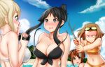  akiyama_mio assisted_exposure beach bikini black_bikini black_hair blonde_hair blood blue_eyes blush breast_envy breasts brown_eyes brown_hair camcorder day erkaz folded_ponytail forehead hirasawa_yui k-on! kotobuki_tsumugi large_breasts long_hair multiple_girls nosebleed ocean outdoors ponytail short_hair small_breasts swimsuit tainaka_ritsu tearing_up tears wardrobe_malfunction water 