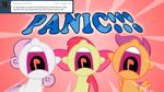 bow comic computer cutie_mark_crusaders_(mlp) equine female friendship_is_magic horn horse jananimations laptop mammal my_little_pony pegasus pony scootaloo_(mlp) screaming sweetie_belle_(mlp) tumblr unicorn wings young 