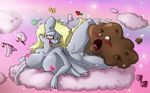  2014 anthro areola big_breasts blonde_hair blush breasts derpy_hooves_(mlp) equine erect_nipples female food friendship_is_magic fuf hair horse long_hair mammal muffin my_little_pony nipples nude pegasus pony pussy smile wings 