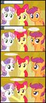  bow comic computer cutie_mark_crusaders_(mlp) equine female feral friendship_is_magic horn horse jananimations laptop mammal my_little_pony pegasus pony scootaloo_(mlp) sweetie_belle_(mlp) tumblr unicorn wings young 