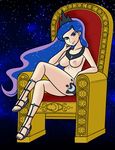  blue_eyes breasts crown cutie_mark eyeshadow female friendship_is_magic gem human humanized makeup mammal megasweet muh-arts my_little_pony necklace nipples nude princess_luna_(mlp) royal sandals sitting solo stars throne 