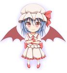  bad_id bad_pixiv_id bat_wings blue_hair bow brooch chibi crossed_arms hat hat_bow jewelry kuroganeruto red_eyes remilia_scarlet solo touhou wings 