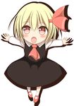  bad_id bad_pixiv_id blonde_hair blush bow hair_bow highres kuroganeruto red_eyes rumia solo touhou white_background 