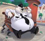  black_nose fur hat male mammal overweight polar_bear raccoondrew solo white_fur 