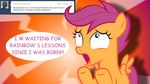  computer equine female feral friendship_is_magic horn horse jananimations laptop mammal my_little_pony pegasus pony scootaloo_(mlp) tumblr wings young 