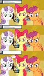  apple_bloom_(mlp) blush bow comic computer crying cutie_mark_crusaders_(mlp) equine female friendship_is_magic horn horse jananimations laptop mammal my_little_pony pegasus pony sad scootaloo_(mlp) sweetie_belle_(mlp) tears tumblr unicorn wings young 