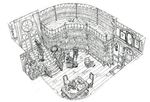  concept_art final_fantasy final_fantasy_ix kusanagi_studio monochrome 