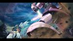  battle eclair_(artist) ekurea energy_sword gelgoog gelgoog_s_char_custom gundam mecha mobile_suit mobile_suit_gundam rx-78-2 sword weapon 