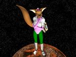  fara_phoenix fox glaring gun mammal nintendo planet ranged_weapon star_fox stars unrealfox video_games weapon 