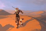  anthro bandage camel desert female gun lemur lingrimm mammal primate ranged_weapon rifle solo weapon 