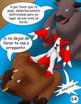  absurd_res after_sex age_difference anthro blood claws color comic crocodile crying cum cum_in_ass cum_inside dialog digimon dragon equine eyes_closed forced gay guilmon hector21314 hi_res horn interspecies lol_comments male mammal neck_bulge penis rape red_eyes reptile scalie shower spanish spanish_text tears text thick_penis toe_claws translated unconscious violence wet 
