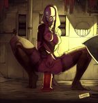  alien anal anal_object_insertion breasts breasts_outside dated dildo faustsketcher fewer_digits helmet huge_dildo large_insertion mass_effect masturbation medium_breasts nipples object_insertion pussy quarian sex_toy solo spread_legs squatting sweat tali'zorah thighhighs 