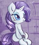  controller cutie_mark equine eyeshadow female feral friendship_is_magic fur game_controller hair horn horse kyodashiro long_hair makeup mammal my_little_pony pony purple_hair rarity_(mlp) sitting solo unicorn white_fur 