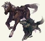  epona gabu_kichi horse link link_(wolf) lowres no_humans the_legend_of_zelda the_legend_of_zelda:_twilight_princess wolf 