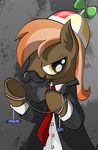  brown_fur brown_hair button_mash_(mlp) coat crossover cub equine facial_hair feral friendship_is_magic friendshipismetal777 fur hair hat hitman horse male mammal mustache my_little_pony necktie pony propeller_hat solo suit wire young 