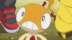 angry animated animated_gif pikachu poke pokemon pokemon_(anime) poking scraggy 