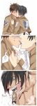  2boys bite biting comic eren_yeager highres humor kiss levi_(shingeki_no_kyojin) multiple_boys rogue_titan shingeki_no_kyojin transformation yaoi 